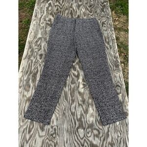 Katherine Barclay black and white speckled chino dress‎ pants size Small Fall